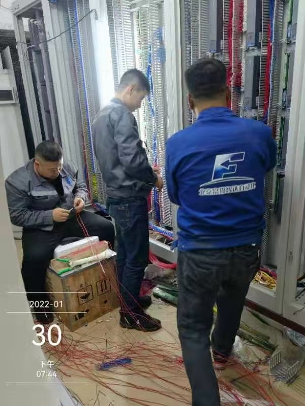 廣東某大型化工企業自動化項目春節加班施工掠影